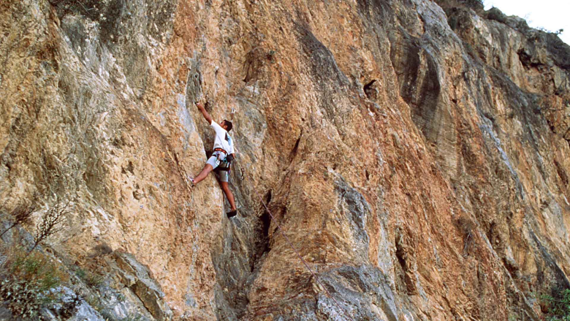 climbing be pondered over with the rock in meteora, one of the